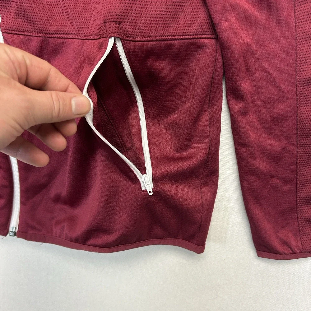 Nike DRI-FIT Athletic Basketball Warm Up Jacket Women's Large Tall Red Full Zip